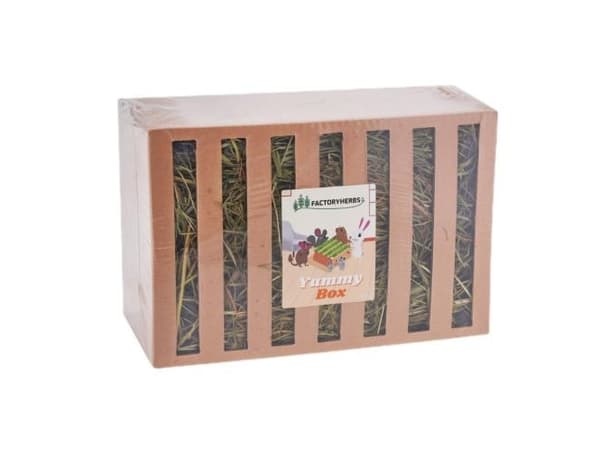 FACTORYHERBS Yummy Box - foderautomat med hø - 350g
