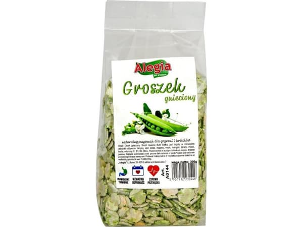 ALEGIA Crushed peas - godbidder til gnavere og kaniner - 300g