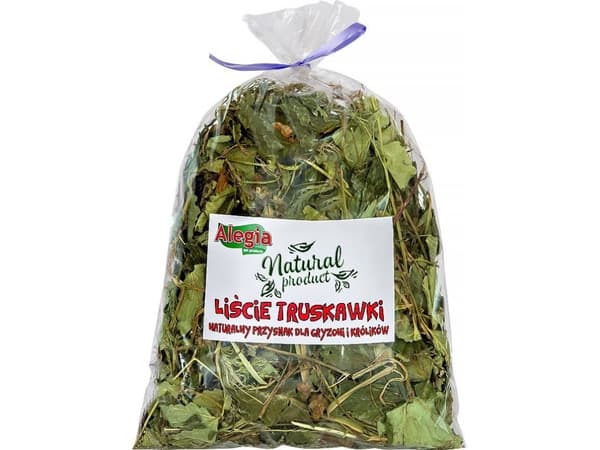 ALEGIA Strawberry leaves - godbidder til gnavere og kaniner - 90g