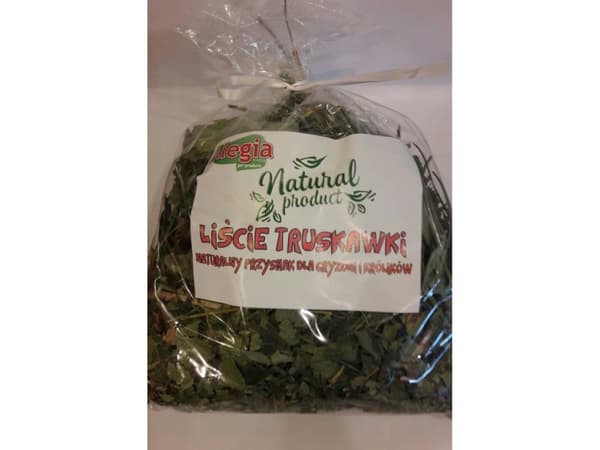 ALEGIA Strawberry leaves - godbidder til gnavere og kaniner - 90g