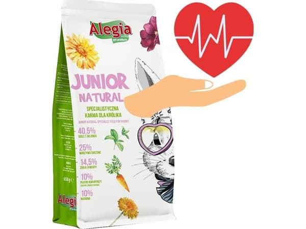 ALEGIA Junior Natural - kaninfoder - 650g
