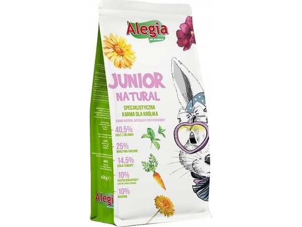 ALEGIA Junior Natural - kaninfoder - 650g