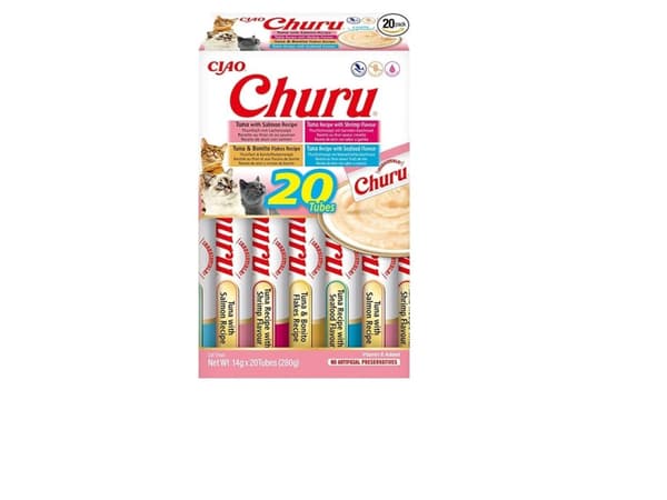 INABA Churu Variety box Seafood - Kattegodbidder - 20 x 14g
