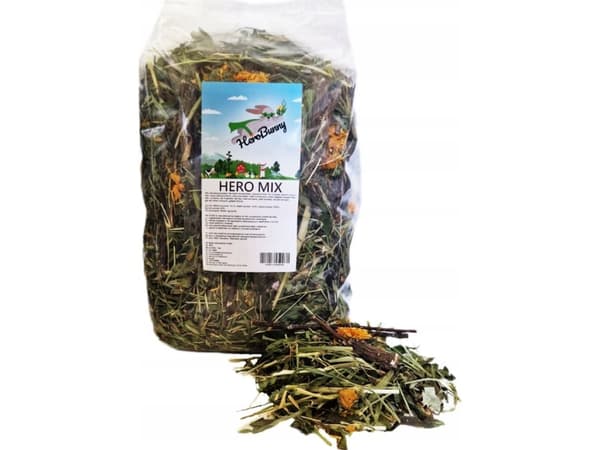 FACTORYHERBS Hero Bunny Hero Mix - foder til gnavere og kaniner - 1kg