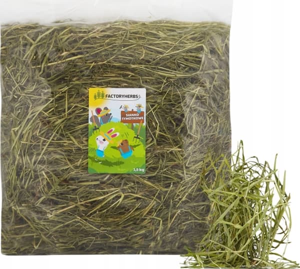 FACTORYHERBS Samurhay - Timothy hø til gnavere og kaniner - 1,5 kg