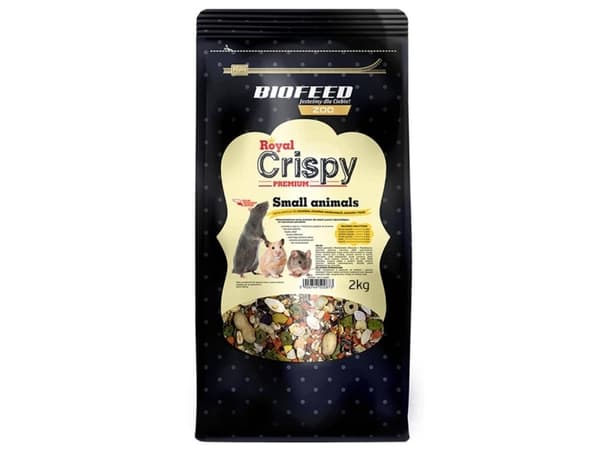 BIOFEED Royal Crispy Premium - små gnaver pellets - 2 kg