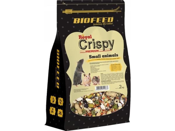 BIOFEED Royal Crispy Premium - små gnaver pellets - 2 kg