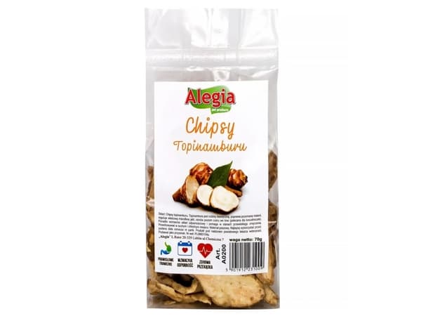 ALEGIA Jerusalem artichoke chips - godbidder til gnavere og kaniner - 70g