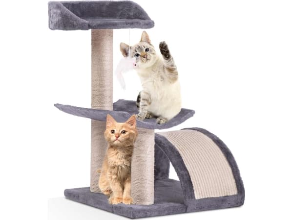 Pethaus Klösbräda för katt 58 cm DR-264 Pethaus med mus j. grå