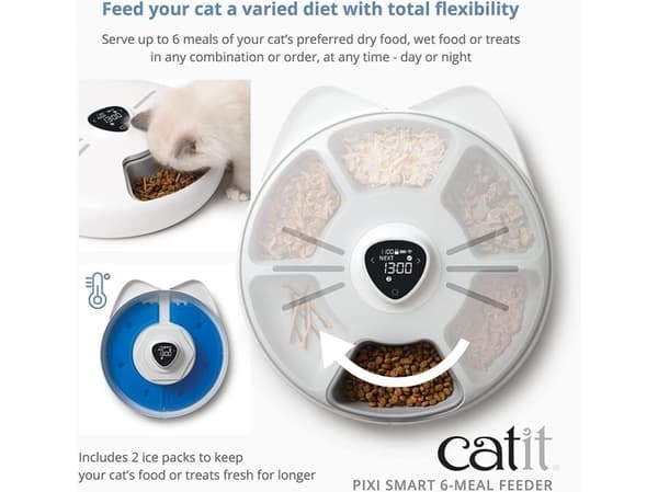 CATIT - PIXI Ice Packs To 6 Meal Feeder - (785.0331) /Cats