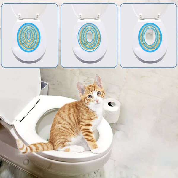 NILS kat toiletbetræk, blå