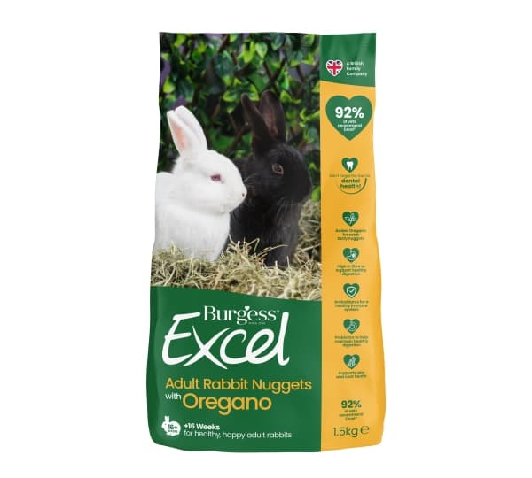 Burgess Excel Adult Rabbit med Oregano 1.5kg