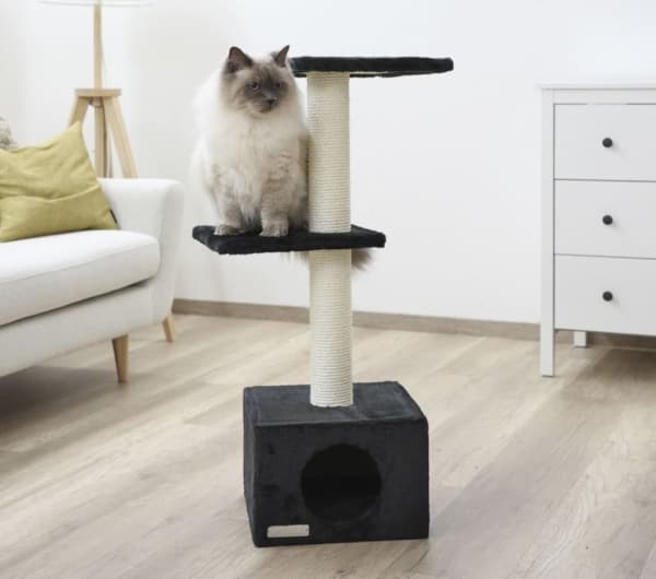 KERBL Venus Søt katteskraper, 85 cm, svart