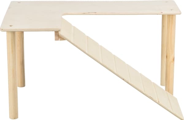 Trixie Platform with ramp, mice/hamsters, wood, 47 × 25 × 30 cm