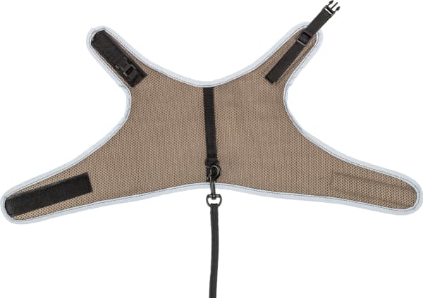Trixie Soft harness cat, with lead, 24–42 cm, 1.20 m, taupe