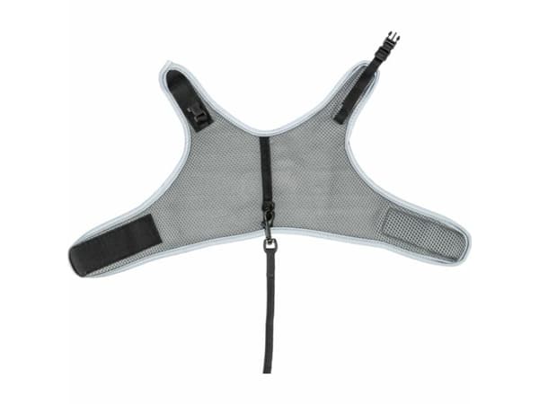 Trixie Soft harness cat, with lead, 24–42 cm, 1.20 m, grey