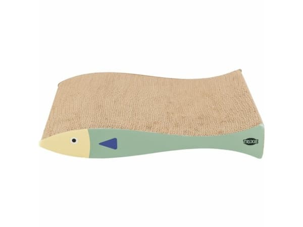 Trixie Scratching cardboards fish,catnip,40×30×11cm,2pcs,mint/cream