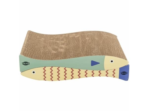 Trixie Scratching cardboards fish,catnip,40×30×11cm,2pcs,mint/cream