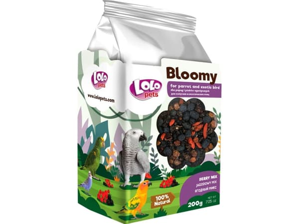 Bloomy Berry mix for parrots and exotic birds 200g
