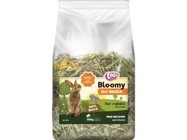 Bloomy 2in1 Snack - herbal meadow for rabbit 500g