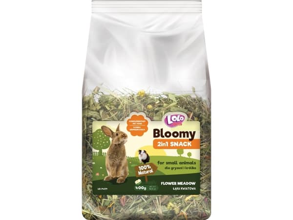 Bloomy 2in1 Snack - flower meadow f/rodents and rabbits 400g