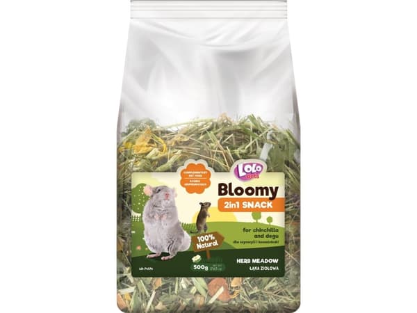 Bloomy 2in1 Snack - herbal meadow f/chinchillas + degus 500g