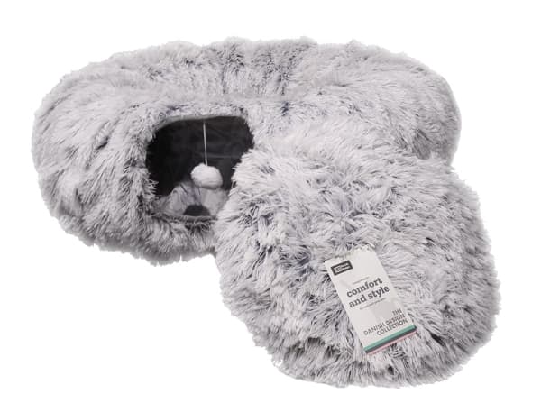 Fur Grey Cat Tunnel
