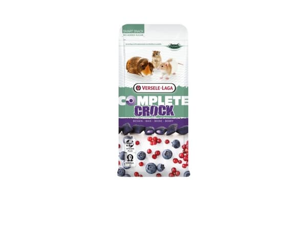Versele-Laga Crock Berry, Matbit, 50 g, Kanin, Omega-3, Vitamin A, Vitamin C, Vitamin D3, Vitamin E, Veske