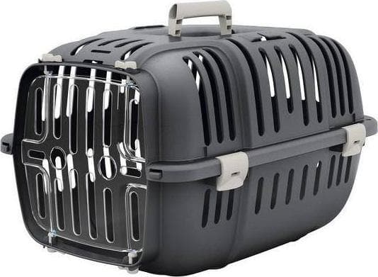 Ferplast Cat & Small Dog Transportkasse - Robust og gennemsigtig med ventilation - 32 x 47 x h 29 cm