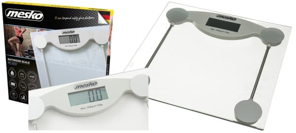 WAGA ŁAZIENKOWA ELEKTRONICZNA DO 150kg/100g  MESKO | MS8137