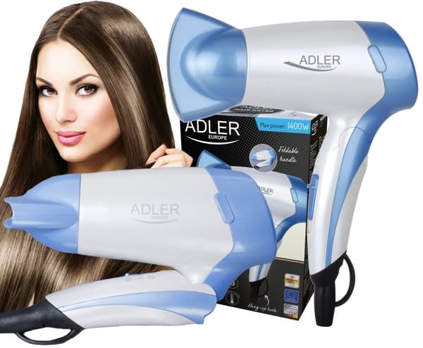 SUSZARKA TURYSTYCZNA SKŁADANA 1200W ADLER  | AD2222 Blå, Vit