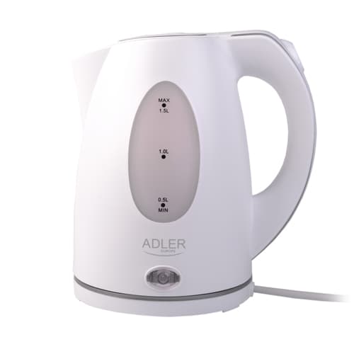 CZAJNIK ELEKTRYCZNY BIAŁY 1,5L 2200W ADLER AD1207