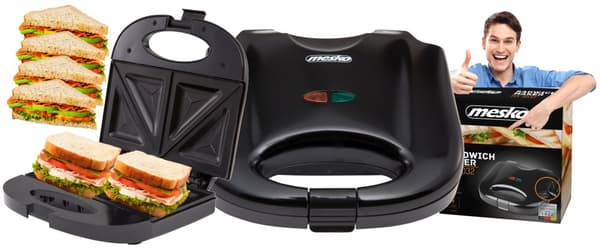 OPIEKACZ DO KANAPEK TOSTER SANDWICH 850W MESKO | MS3032
