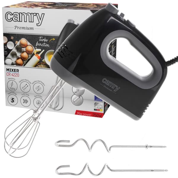MIKSER RĘCZNY CAMRY | CR4220 BLACK