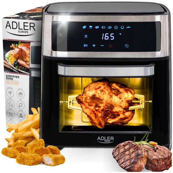 PIEKARNIK ELEKTRYCZNY 8w1 ADLER | AD6309 musta, Hopea