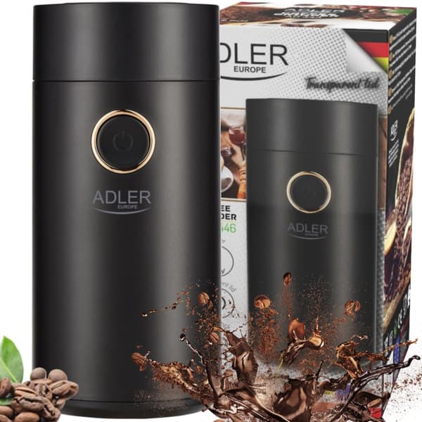 MŁYNEK DO MIELENIA KAWY ADLER | AD4446BG | BLACK GOLD