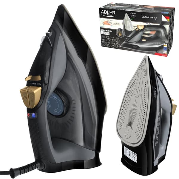 ŻELAZKO PAROWE 3000W STRAŻAK ANTI-CALC ANTI-DRIP ADLER | AD5038 | avenido