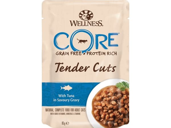 CORE Tender Cuts w/Tuna in Savoury Gravy 85g - (24 pk/ps)