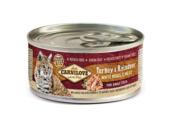 Carnilove Carnilove 100g kattburk Kalkon Ren