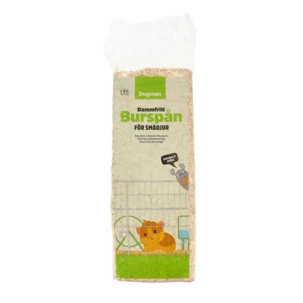 DOGMAN Burspån til smådyr 15 l / 1kg