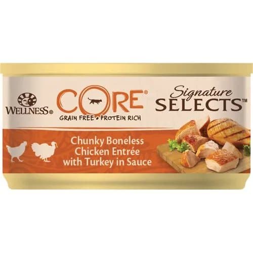 CORE Sig.Selects Chunky Boneless Chicken Entrée w/Turkey 79g - (24 pk/ps)