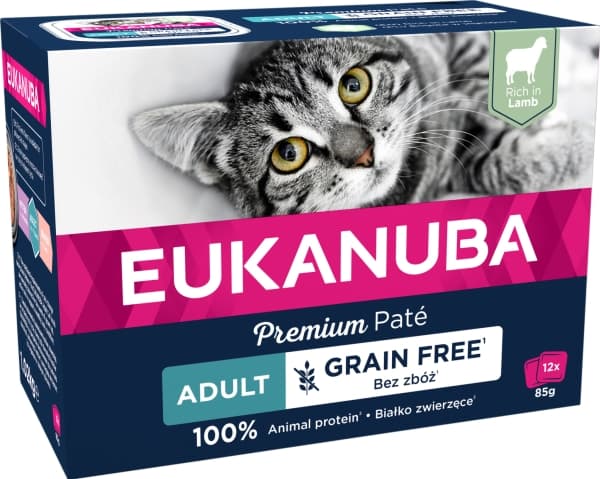 Eukanuba Euk Cat Adult Lamb Pate 12x85g