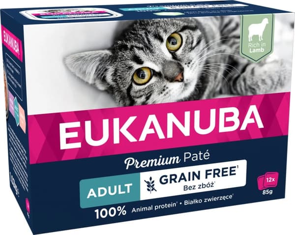 Eukanuba Euk Cat Adult Lamb Pate 12x85g