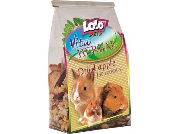 Bloomy tørret æble, gnaver/Kanin, 100g