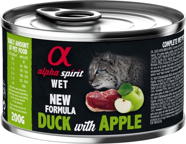 CAT Duck with green apple can, AlphaSpirit, 200 g
