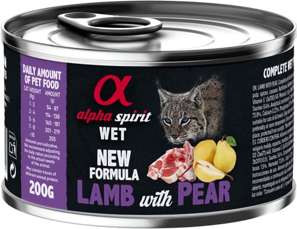 CAT Lamb with pear can, AlphaSpirit, 200 g