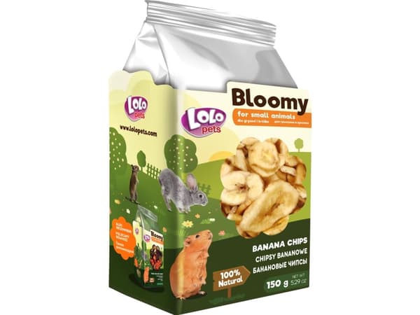 Bloomy Banana chips for rodents & rabbit 150g