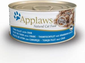 Applaws hermetisert tunfiskfilet med krabbe - 70g