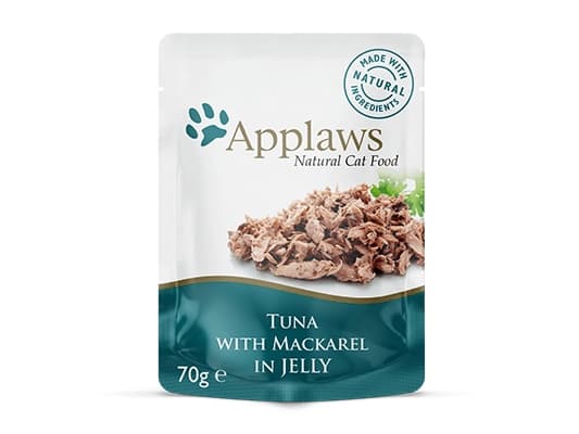 Applaws Saszetka Filet z tuńczyka z makrelą w galaretce - 70g