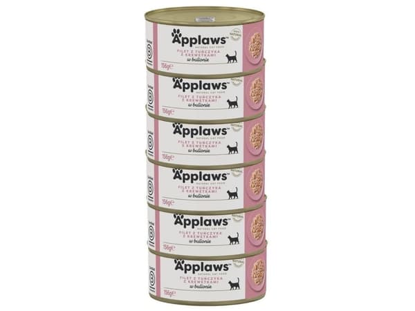 Applaws Cat Tin Tuna Fillet with Prawn 6x156g